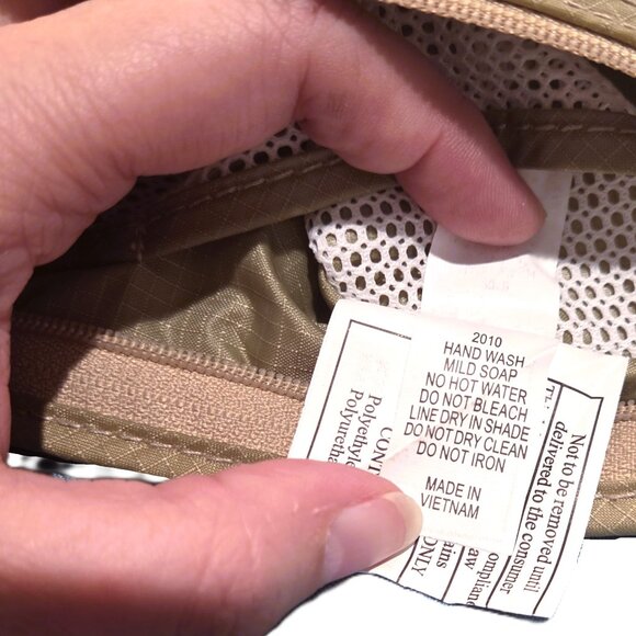 Eagle Creek Khaki Undercover Money Belt Elastic Adjustable Waist Band Zipper - Picture 9 of 10